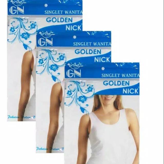 GOLDEN NICK Singlet Tanktop EXTRA  LONG AT48 Lembut Nyaman di  Pakainya