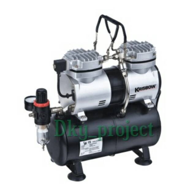AIRBRUSH COMPRESSOR twin cylinder krisbow