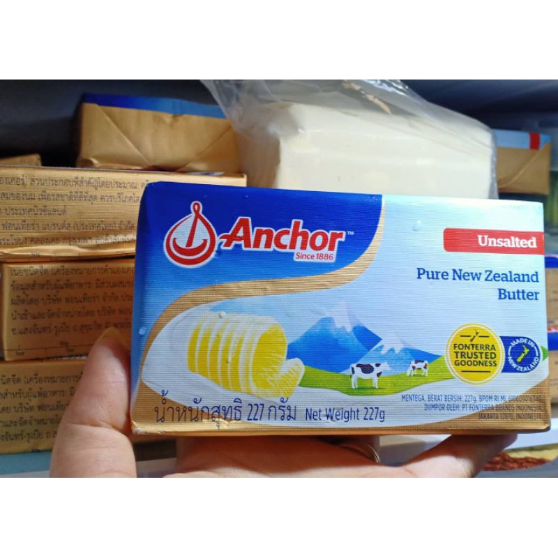 

Unsalted butter anchor kemasan 227gr