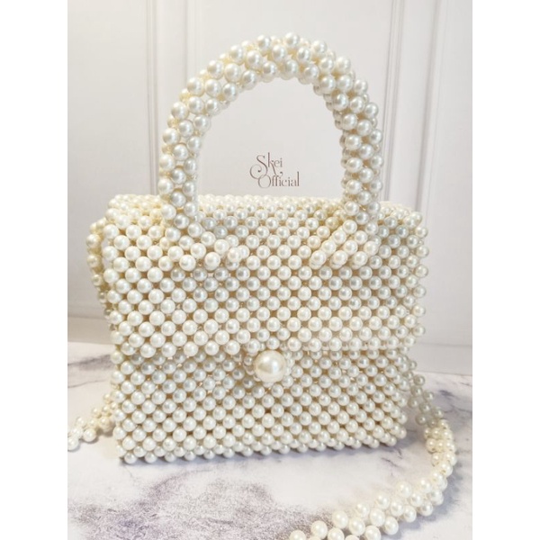 rainny bag / beaded bag / tas mote / tas manik / tas akrilik / tas mutiara