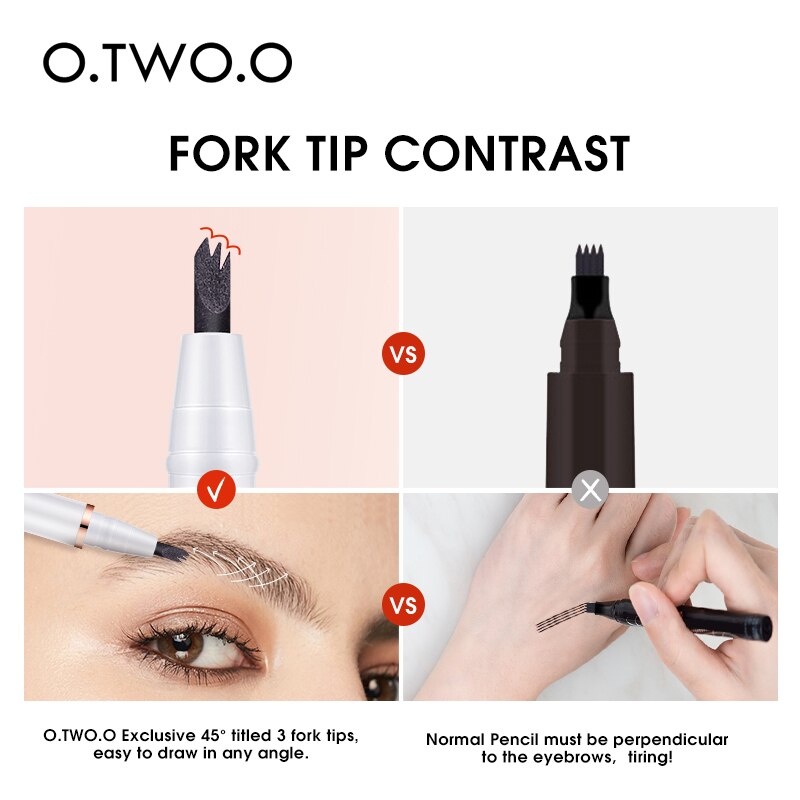 O.Two.O Eyebrow Triple Brow Pen O.Two.O Eyebrow OTwoO  Eyebrow  O Two O Pensil Alis OTwoO Eyebrow Pencil O.Two.O 1013