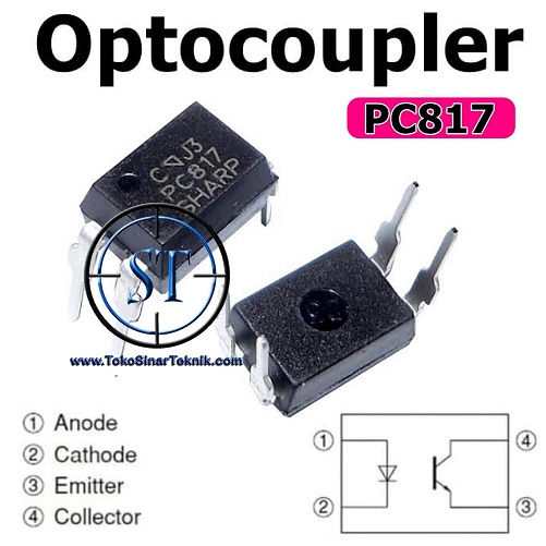 x10 PC 817 PC 817 PC-817 Genuine SHARP Photocoupler Phototransistor Isi 10 Pcs