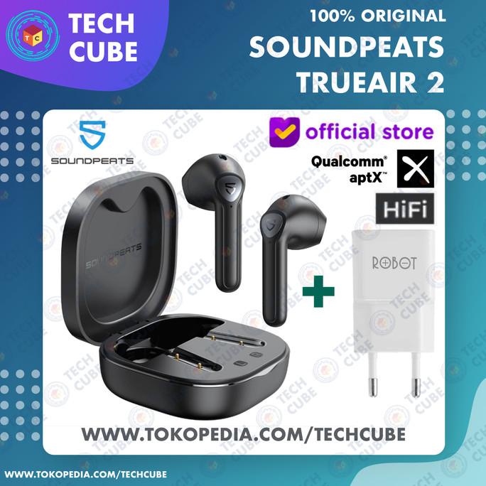 SUPER SALE Soundpeats TrueAir 2 TWS APTX Earphone Headset Wireless Bluetooth Air