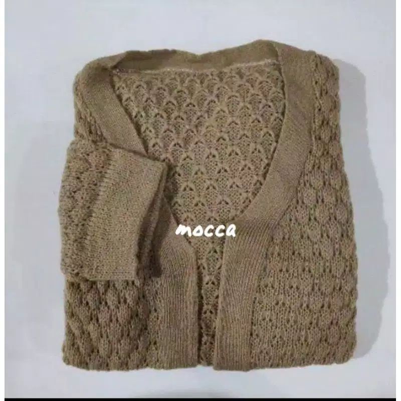 KARDYGAN POPCORN RAJUT PREMIUM M to Xl
