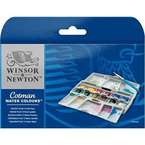 

Farelp | Cotman Watercolours Pocket Plus 12 Half Pans Winsor & Newton Kekinian Terlaris