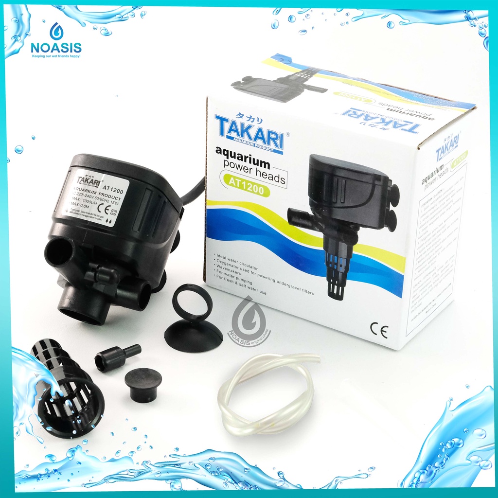 POMPA AIR POWER HEAD AQUARIUM TAKARI AT 1200 SUBMERSIBLE PUMP