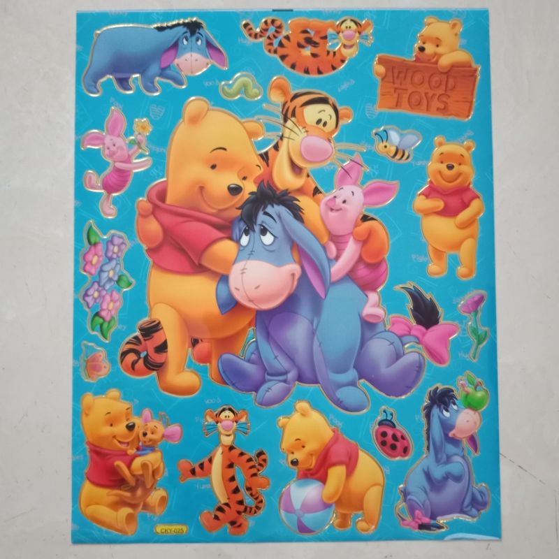 

Stiker Winnie The Pooh(25cm x 19,5cm) untuk mainan anak, hp, laptop, kotak pensil dll