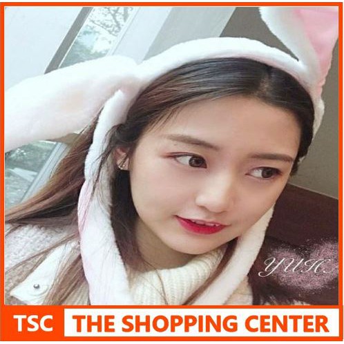 TSC Bunny Hat Dance Bando  Dapat Bergerak Lucu  Bandana 