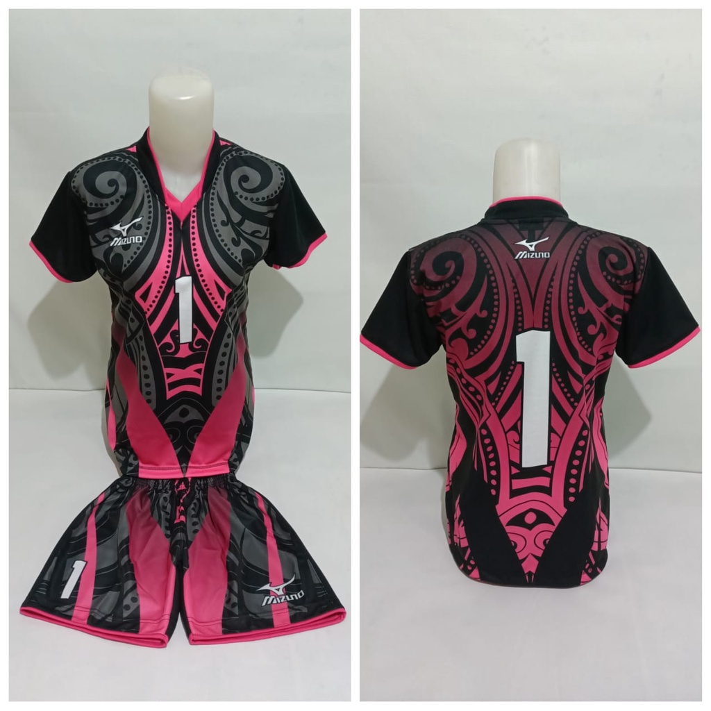 Jersey Kaos Voli Setelan Cewek Printing