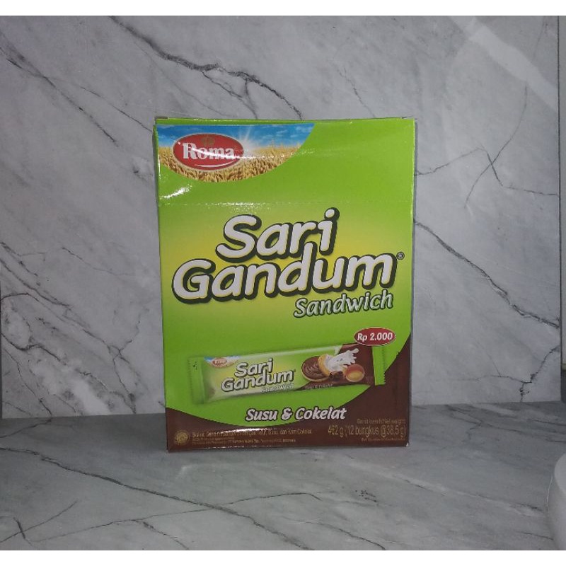 

Roma Sari Gandum Box, isi 12 pcs x 39 g.