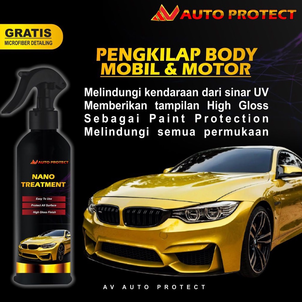 Pengkilap Body Mobil - Motor - Helm ( Nano Treatment ) | Paint Protection | Semi Coating | Perawatan Cat |  By Av Auto Protect