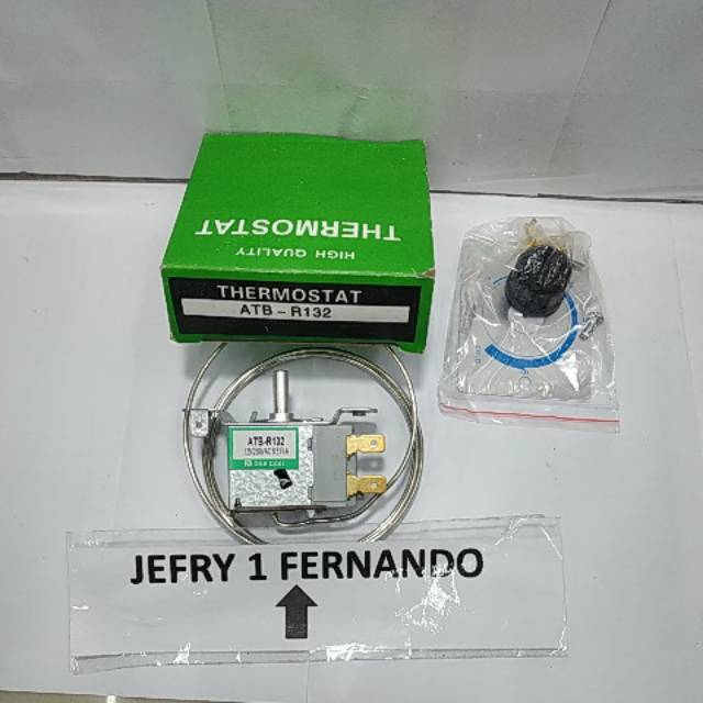 Thermostat kulkas Atb132 pengatur suhu ruangan 1pintu