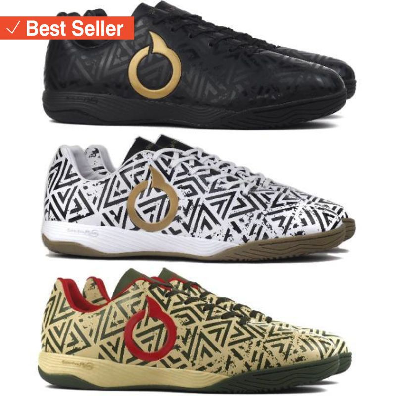 Sepatu Sport Olahraga murah awet kuat / Sepatu Futsal Ortuseight Jogosala Shockwave IN - Black /