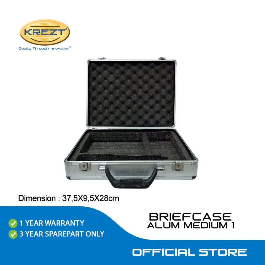 BRIEFCASE ALUMINUM MEDIUM 1|BOX MICROPHONE | KOPER MICROPHONE