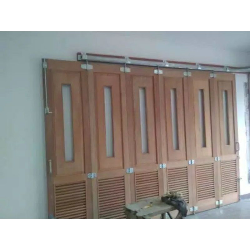 Pintu Gerasi Kayu jati perhutani