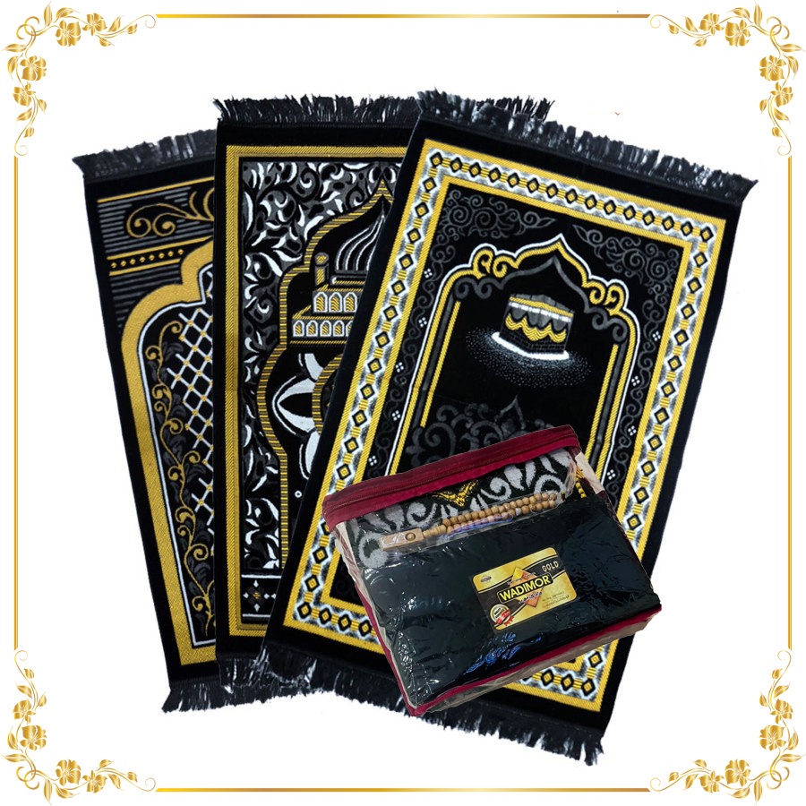 Sajadah Kecil Sajadah Bulu Terbaru COD Sajadah Bulu PREMIUM Turki Jumbo Sajadah turki bludru hitam p