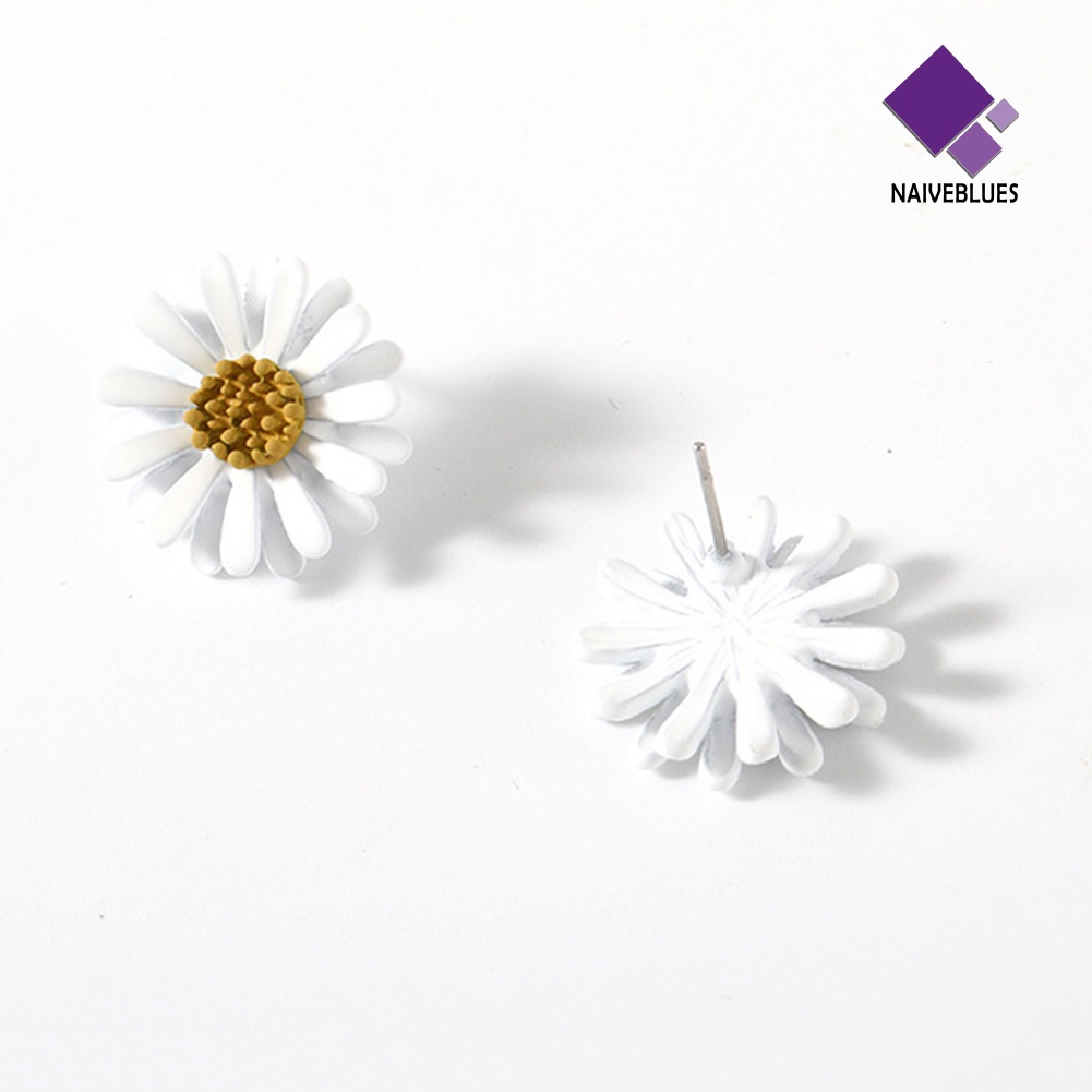 Anting Tindik Desain Bunga Aster Untuk Wanita