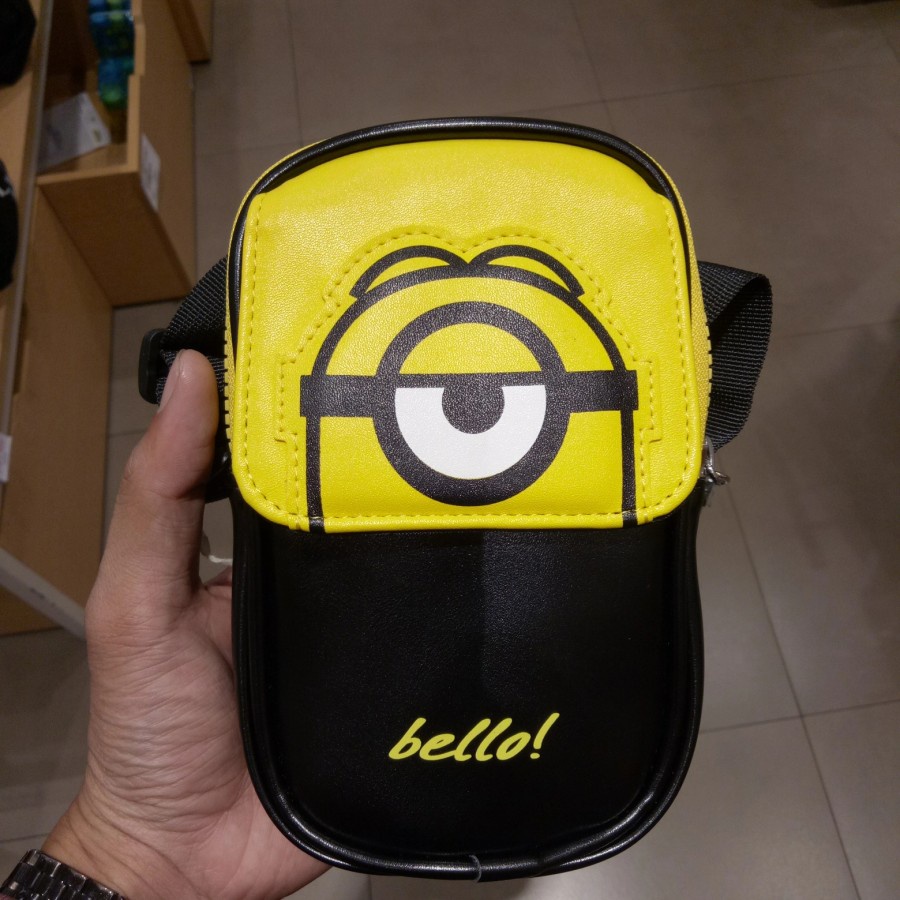 MINISO CROSSBODY BAG MINIONS COLLECTION TAS SELEMPANG MINION SERIES BLACK YELLOW