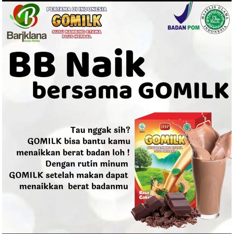 

Gomilk susu kambing etawa plus herbal penambah nafsu makan