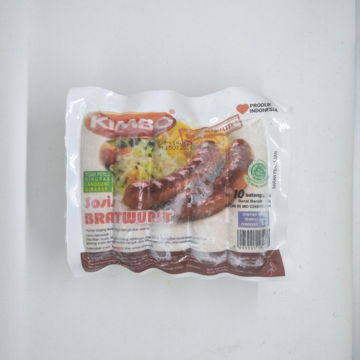 

sosis kimbo sapi bratwurst 500g (isi 10)