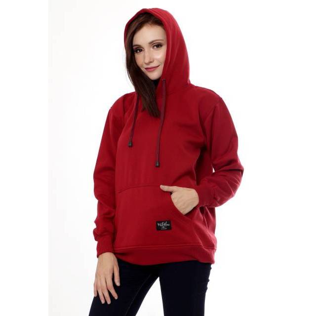 Hoodie mtbs couple merah maroon