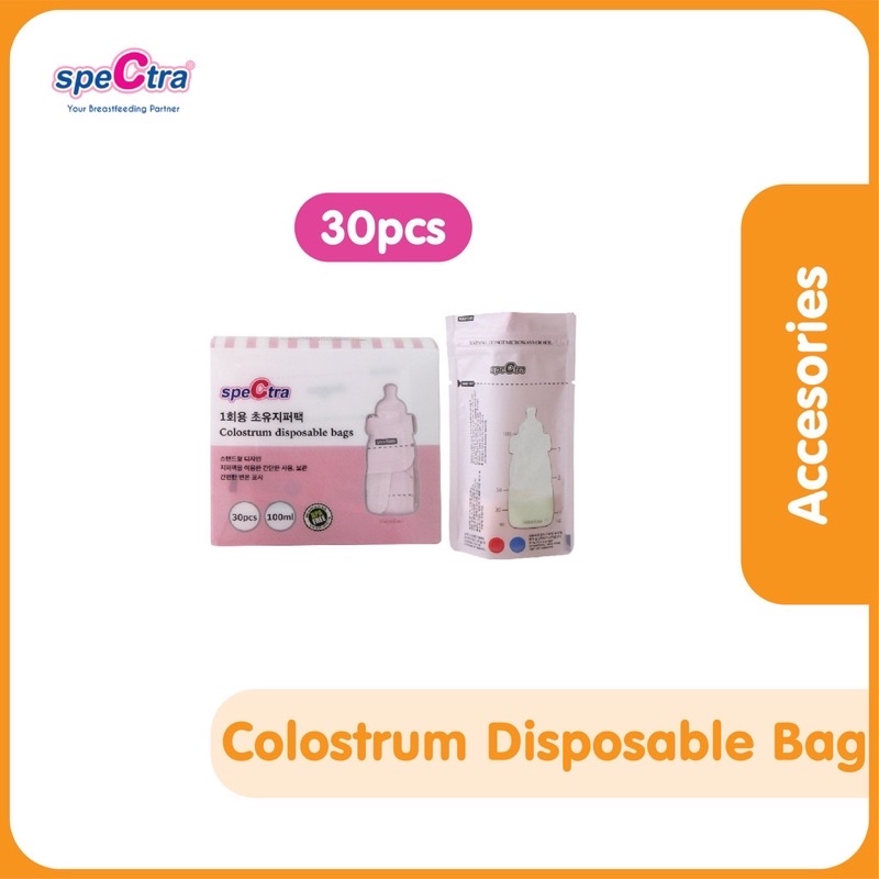 Spectra Colostrum Bags - Kantong ASI 100 ml/Colostrum bag (pink) 100ml