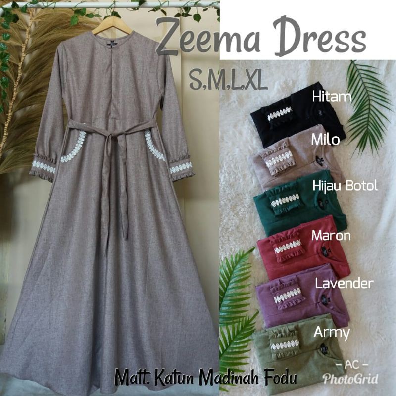 gamis katun Madinah zeema dress
