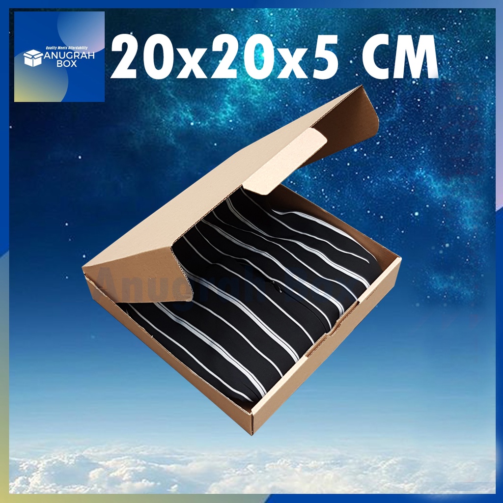 

Kardus box 20x20x5 cm (ECER) Diecut dus pizza donut packing kotak aksesories kue