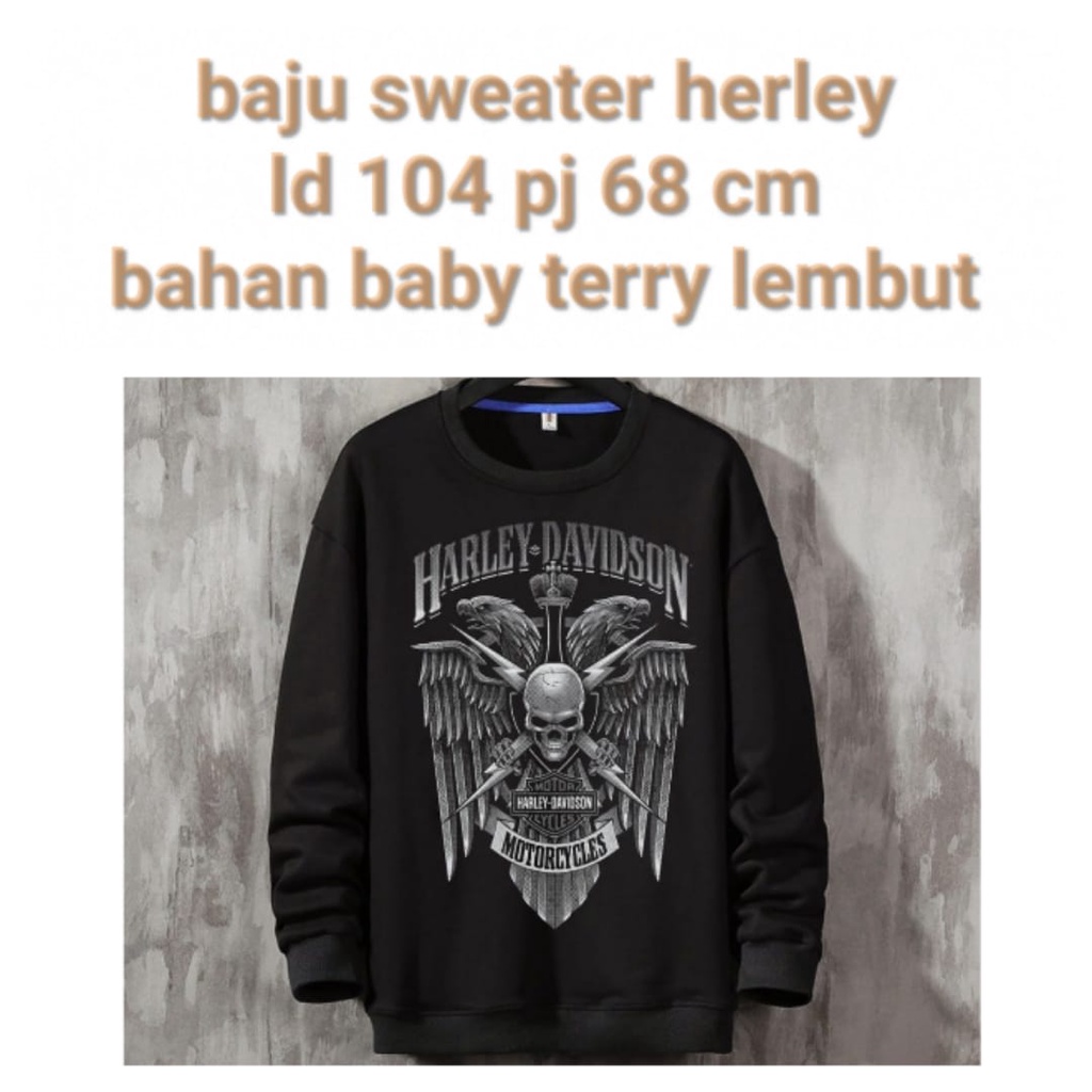 BISA COD / baju sweater herley / sweater terbaru / sweater terlaris / sweater kekinian -mukzhop