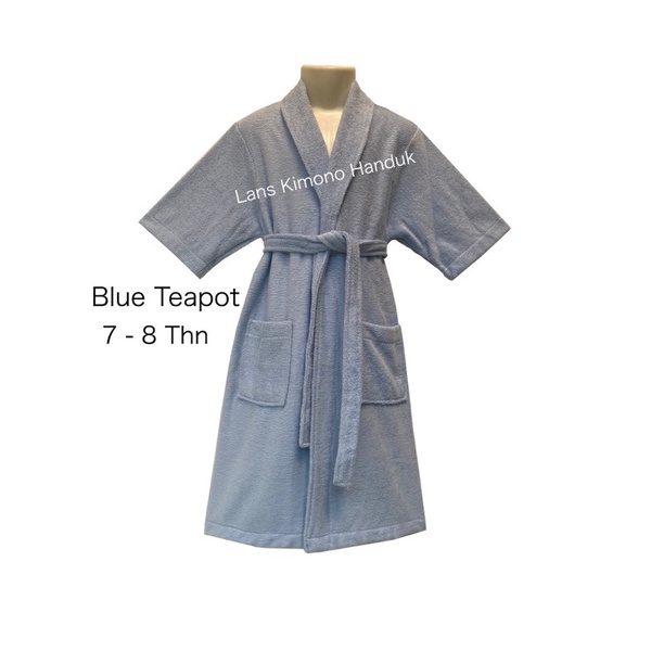 Lans Handuk Kimono Anak Usia 7 dan 8 Tahun Kids Bathrobes-2