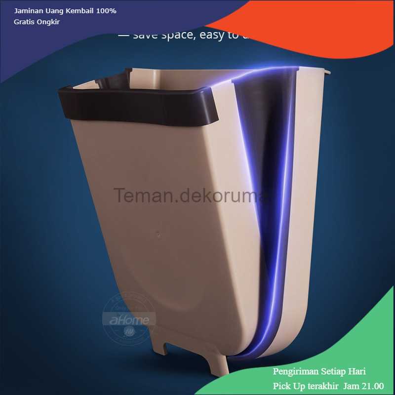 TD-DA1 Ahome Tempat Sampah Lipat Mobil Dapur Foldable Bin Trash 6L - 332200