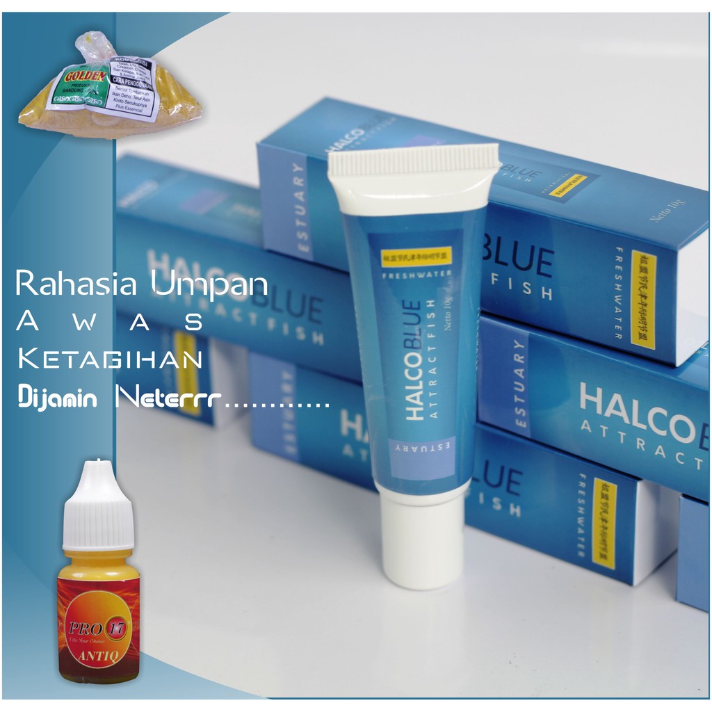Rahasia Umpan Pancing HALCO BLUE GOLDEN PRO