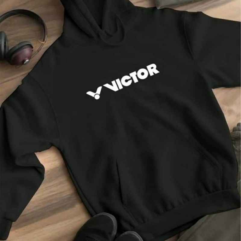 jaket hodie badminton victor