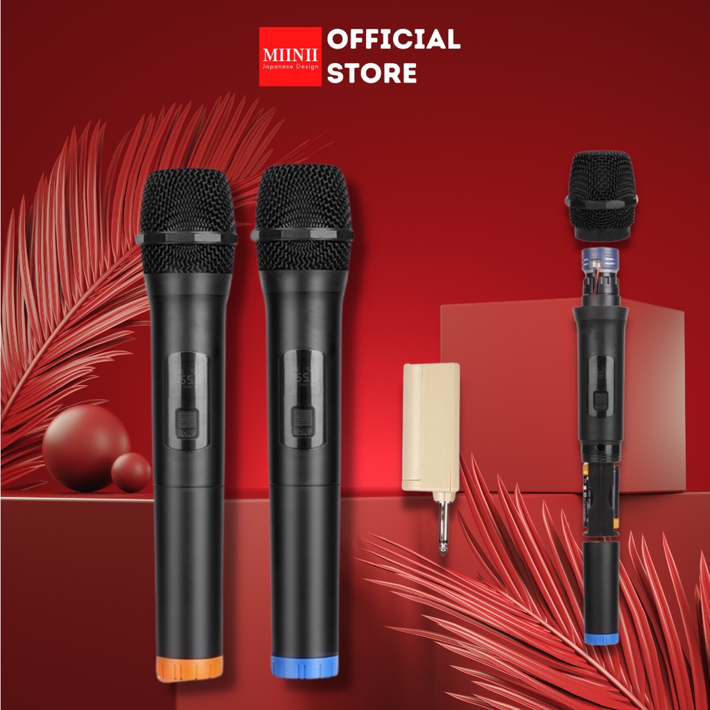 MIINII Mic Microphone Wireless Double Dan Single Sound Best Mic Tanpa Kabel