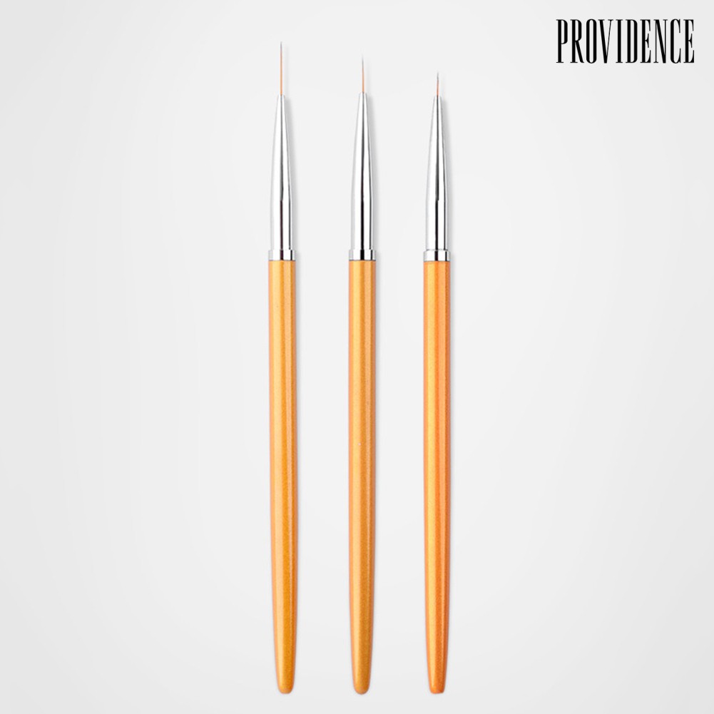 Providence 3Pcs/Set Nail Art Lines Painting Pen Brush Professional Manicure Drawing Tool