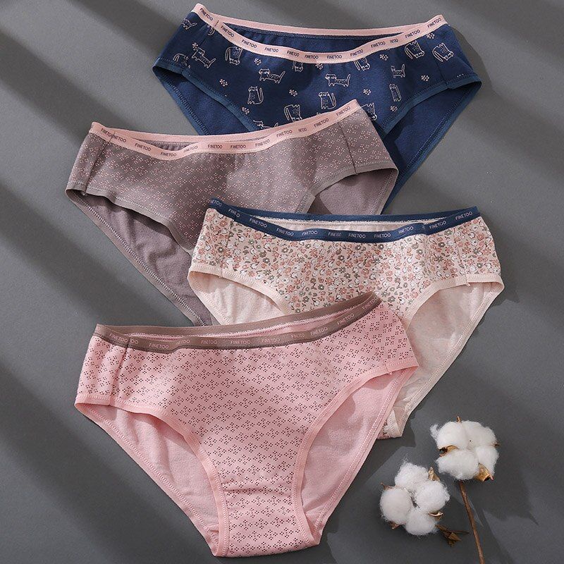 FINETOO FT21 Celana Dalam Katun Anak Remaja Wanita Sport Brief Women Cotton Panty Soft