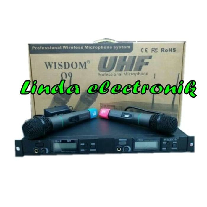 Mic Wireless Wisdom Q9 Digital Fequency (Bisa Ubah Channel)