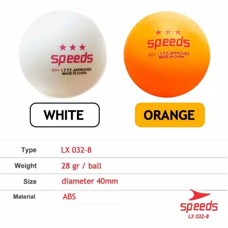 Bola Pingpong Speeds Bola Tenis Meja Harga 1pcs Bola Shopee Indonesia