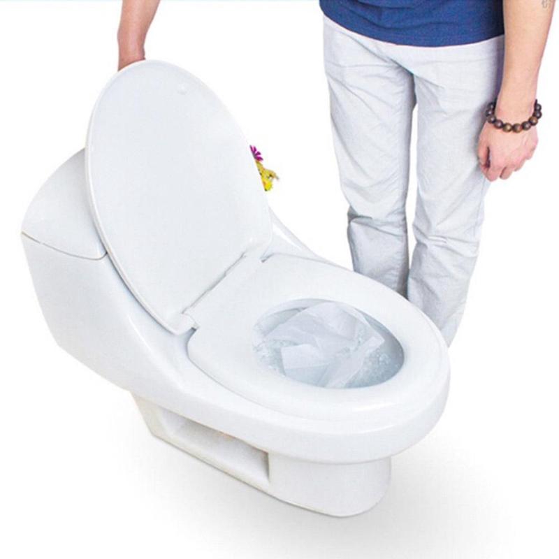 10pcs/set Disposable Toilet Seat Cover Travel Portable Toilet Alas Duduk Kamar Mandi Pembalut Kertas Pad Dissolved In Water