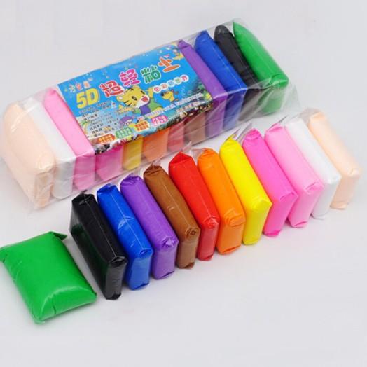 Plastisin Lilin Mainan Edukasi Anak -Polymer Clay Import 12 Warna - SLIME Clay Dough Colour Play