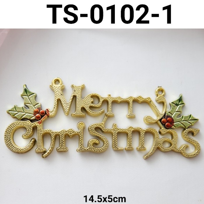 

TS-0102-1 CAKE TOPPER HIASAN KUE TULISAN MERRY CHRISTMAS NATAL TERMURAH