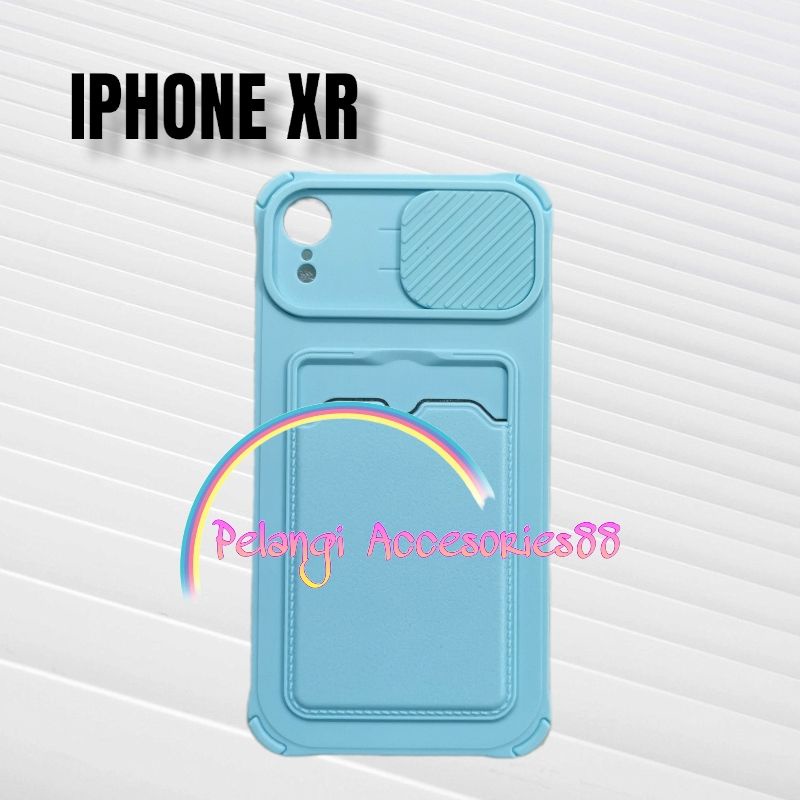 CASE IPHONE XR CASE SOFTCASE SLEDING WARNA WARNI