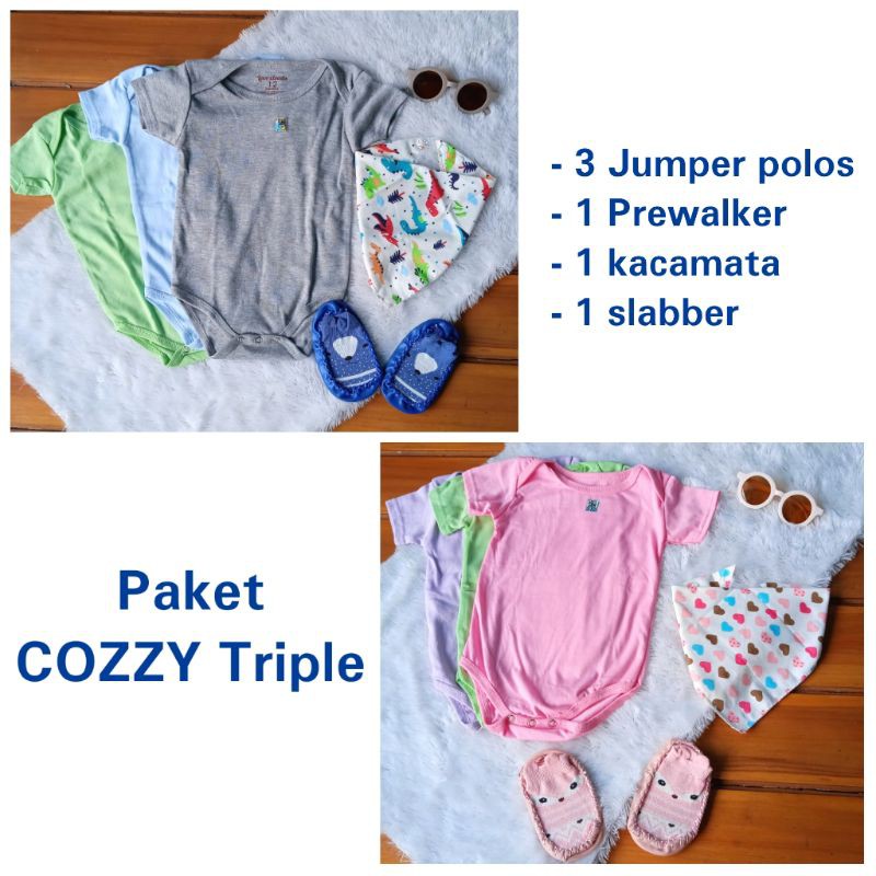 PAKET HAMPERS KADO BAYI set selimut baju bayi sepatu bayi bandana