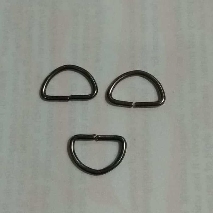 Ring D 1cm 10mm BLACK NIKEL