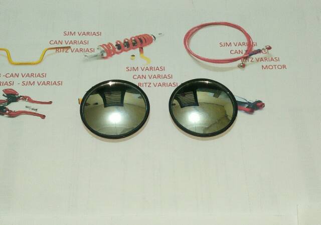 KACA CEMBUNG UNTUK KACA SPION MOBIL DAN MOTOR isi 2pc