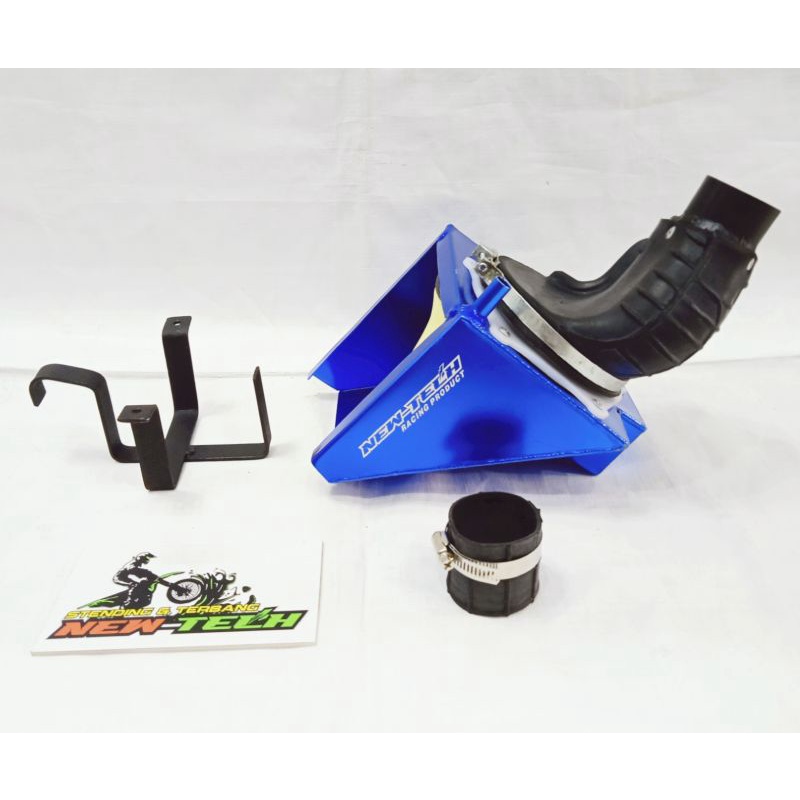 BIG BOX FILTER HAWA KLX 150 BORE UP DURALIUM. PEMASANGAN PNP ( BLUE )