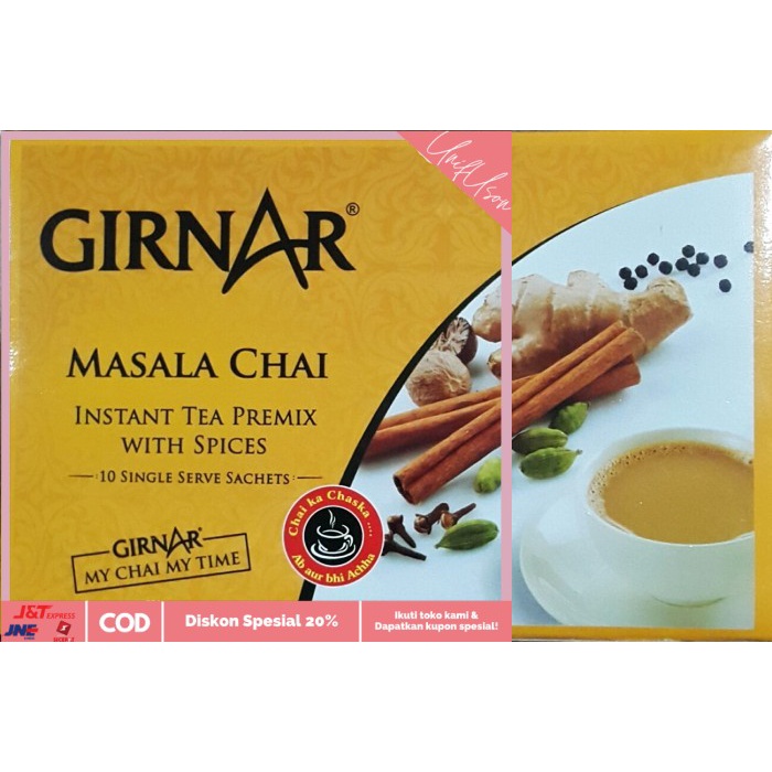 

⭐COD⭐ Girnar 3 in 1 Masala Tea Teh Susu India