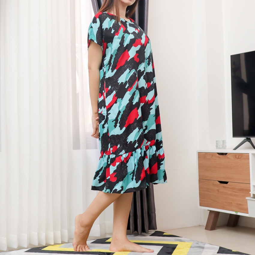 JESSIE Daster Serut Ruffle Busui Rayon Premium BUSUI by Ademin.Co-DRB-612