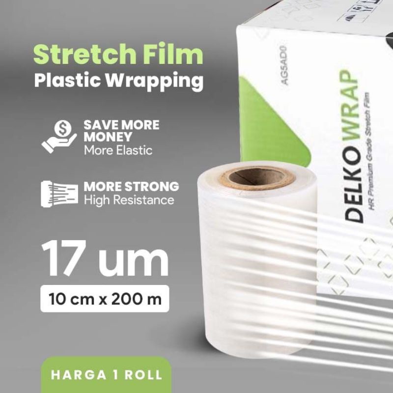 

Plastik Wraping, Stretch Film 20cmx200cm