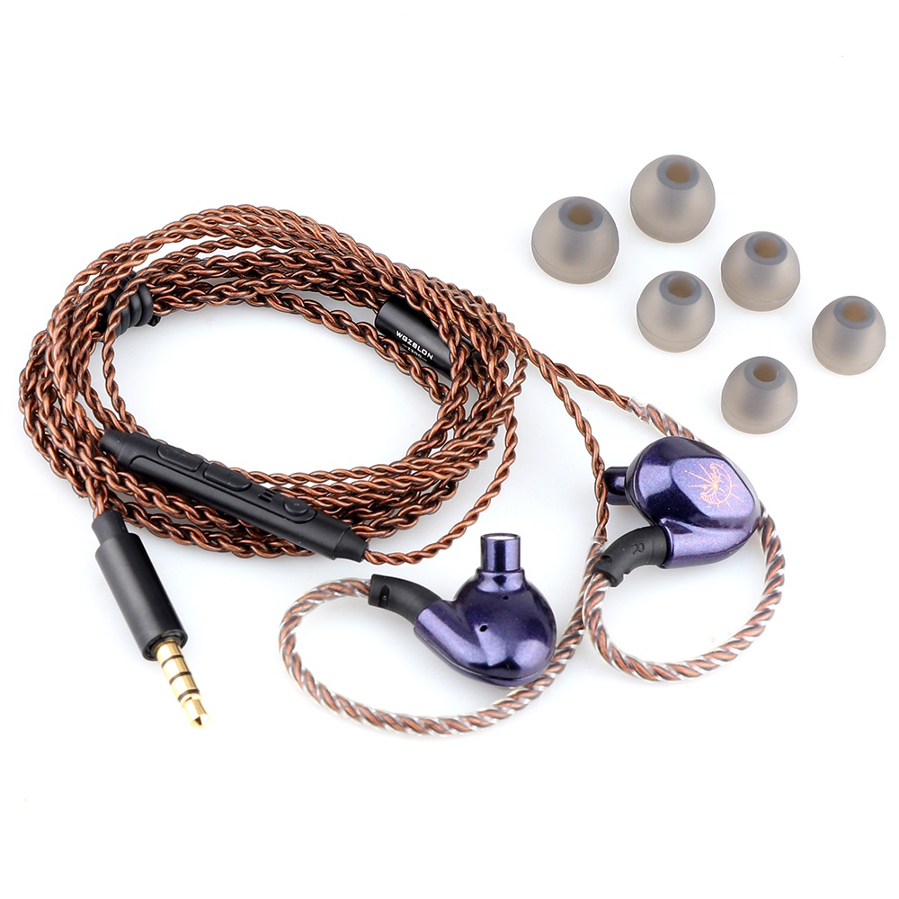 Blon Z200 Earphone In Ear HiFi 10mm Bahan Zinc Alloy Dengan Kabel Ganda